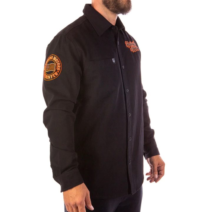 BUTTON UP THE MECHANIC - BLK