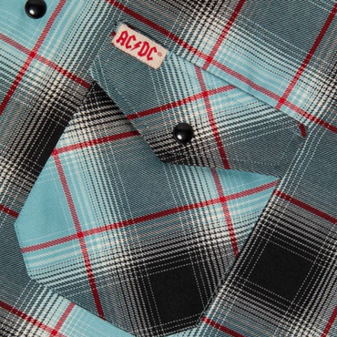 GIRLS FLANNEL ACDC DIRTY DEEDS - BKBL