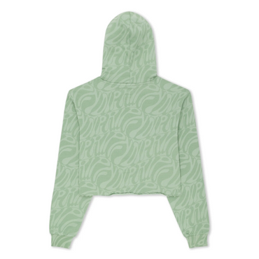 GIRLS HOODY CROP WILSHIRE - PINE