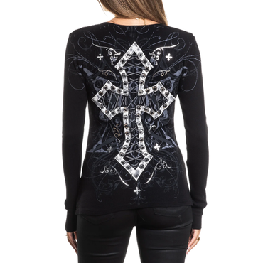 GIRLS L/S LOVITA THERMAL - BLK