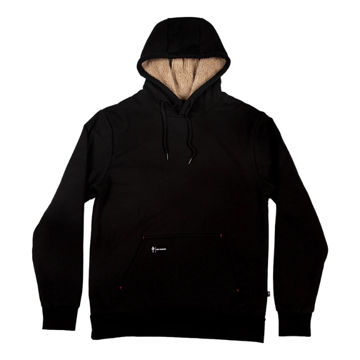 HOODY FAUX FUR LINING - BLK