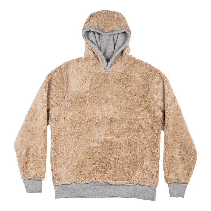 HOODY FAUX FUR LINING - GRY