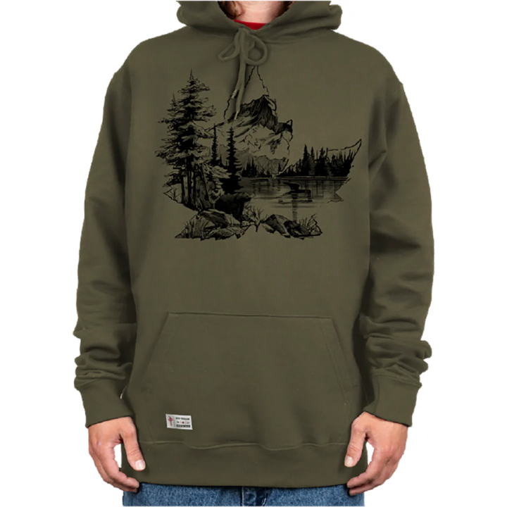 HOODY INSIDE OUT - GRN