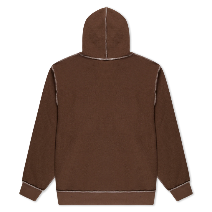 HOODY OVERDRIVE EMBROIDERED - BRN