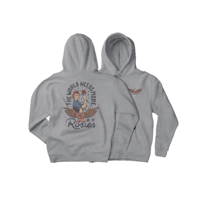 KIDS GIRLS HOODY ROSIE MINI - GRY