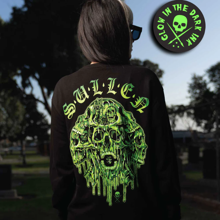 L/S MELTING SKULLS