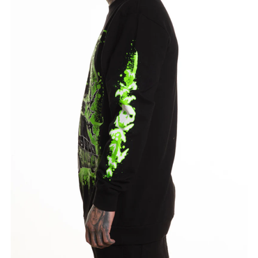 L/S NEVER LATE - BLK