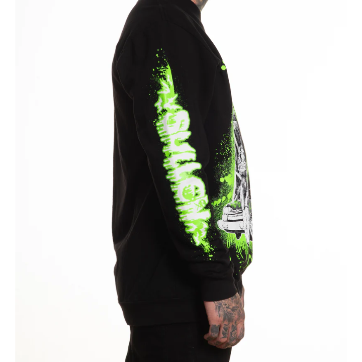 L/S NEVER LATE - BLK