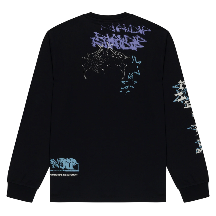 L/S WORLD WIDE MADNESS - BLK