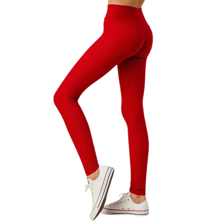 LEGGINGS HONEY COMB - RED