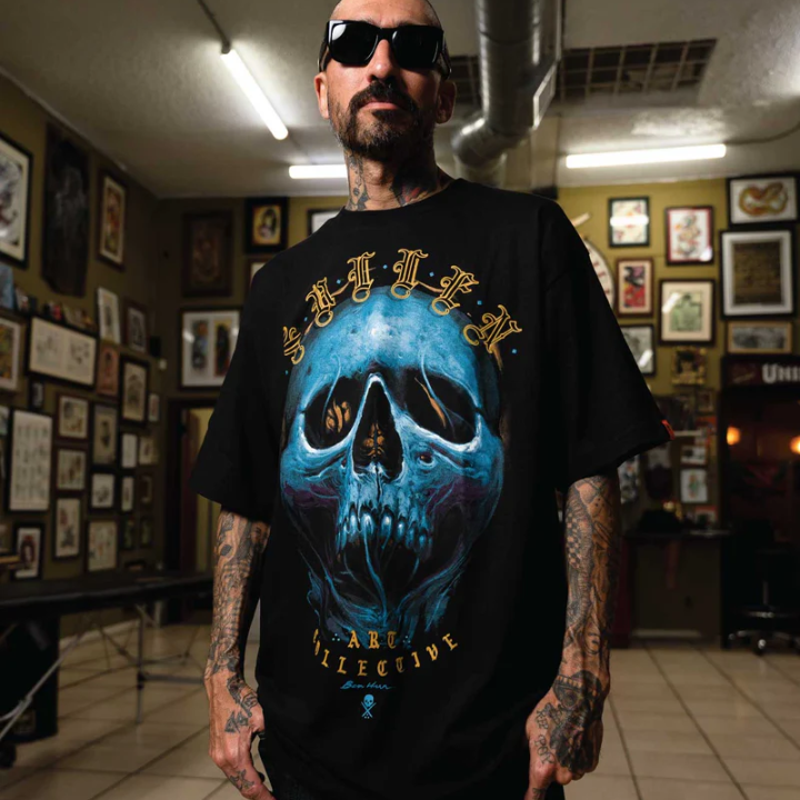 S/S BLHUR SKULL - BLK