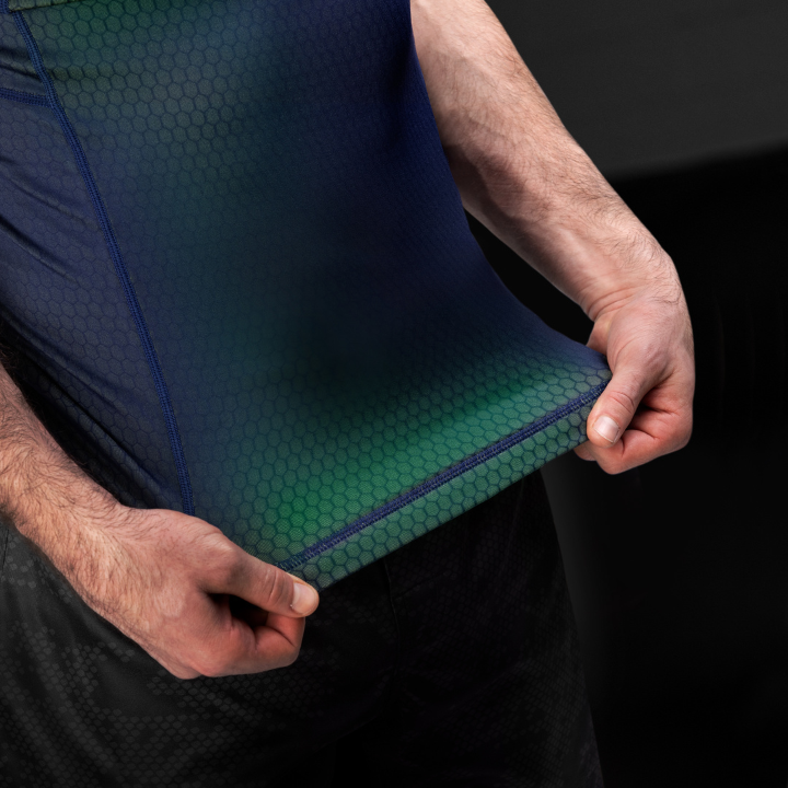 S/S FUSION RASHGAURD - BLUE