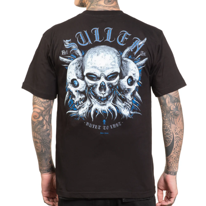 S/S HUR SKULLS - BLK