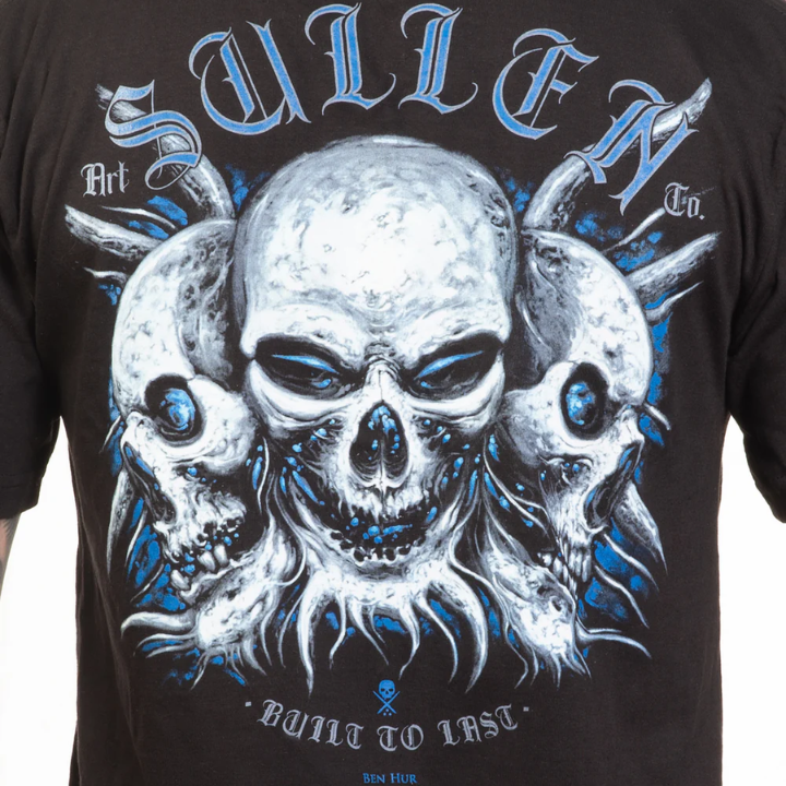 S/S HUR SKULLS - BLK