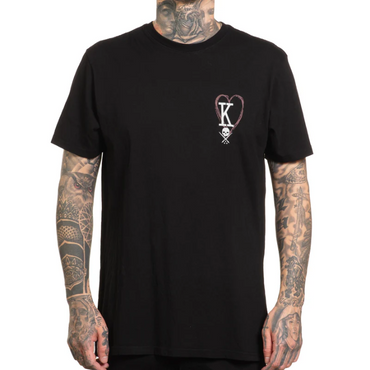 S/S KING OF HEARTS - BLK