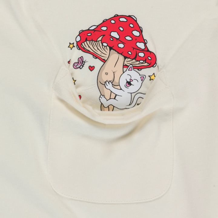 S/S POCKET FUNNY FUNGUS - BONE