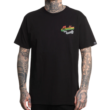 S/S RASTA SKULL - BLK