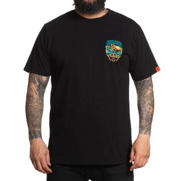 S/S SINKING SKULLS - BLK