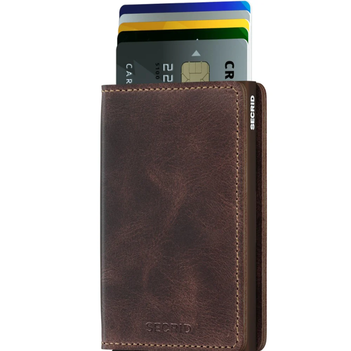 SLIMWALLET VINTAGE - CHOC