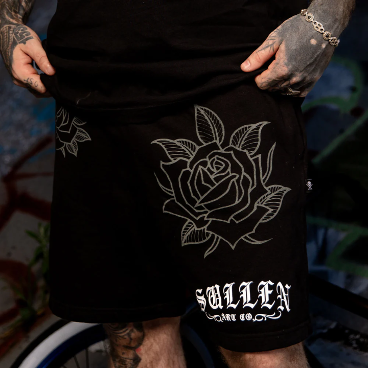 SWEATSHORT ROSE - BLK