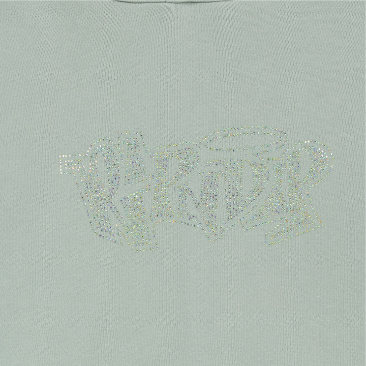 WOMENS CROP HOOD ANGELS - SAGE