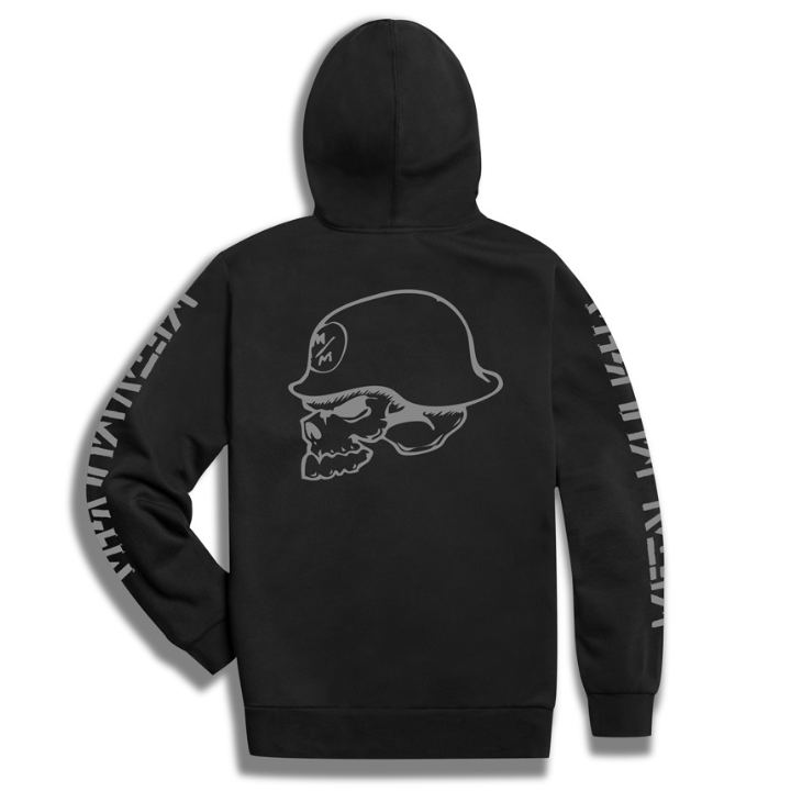 ZIP HOODY CORE LOGO - BKGY