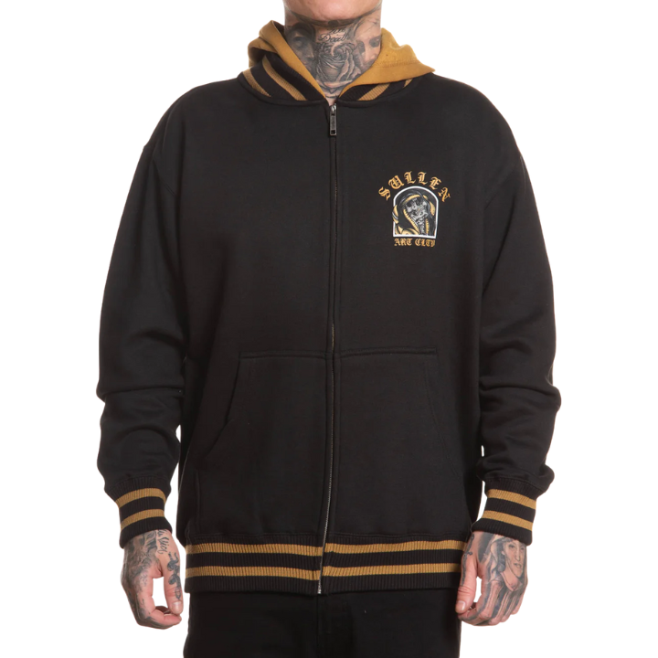 ZIP HOODY REBEN BANEZ - BLK