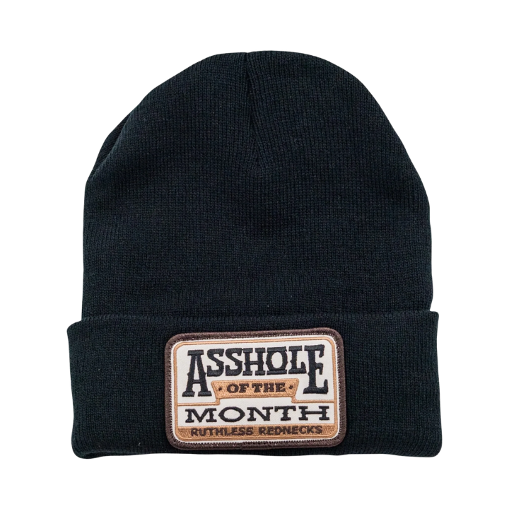 BEANIE ASSHOLE OF THE MONTH - BLK