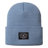 BEANIE DHCM WOVEN LABEL - SLATE