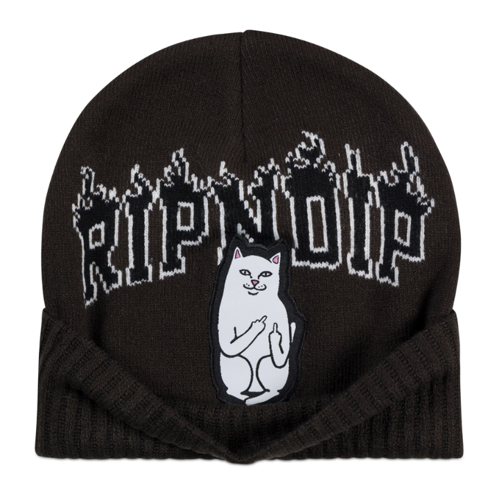 BEANIE FIRE SPIRIT - BLK