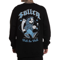 CREWNECK WALK THE WALK - BLK