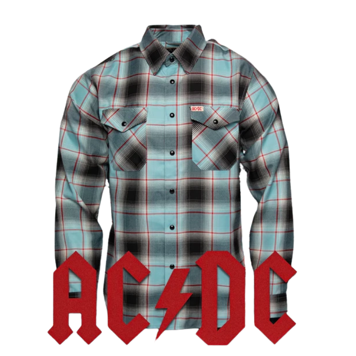 FLANNEL ACDC DIRTY DEEDS - BKBL
