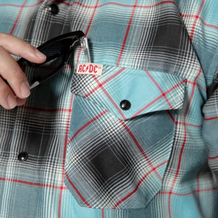 FLANNEL ACDC DIRTY DEEDS - BKBL