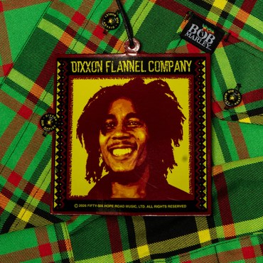 FLANNEL BOB MARLEY - GRN