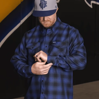 FLANNEL KNOCKOUT - NVY