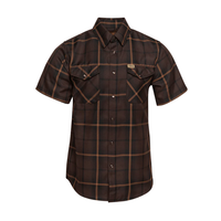 FLANNEL STOCKYARD SHORTIE - BRN