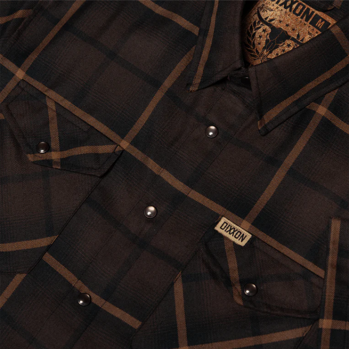 FLANNEL STOCKYARD SHORTIE - BRN