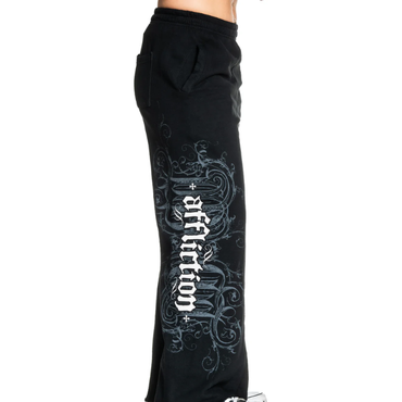 GIRL SWEATPANT WIDE DEATH EYES - BLK