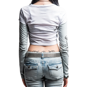 GIRLS 2FER OMINOUS SHADOW - WHT