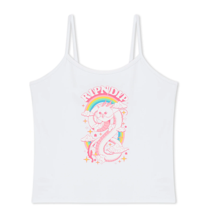 GIRLS CROP TANK FANTASY NERM - WHT