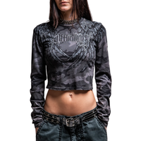 GIRLS CROP WHISPERING THOUGHTS - BCAM