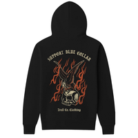 GIRLS HOODY BC BURNING - BLK