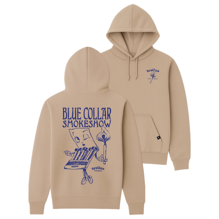GIRLS HOODY BC SMOKESHOW - TAN
