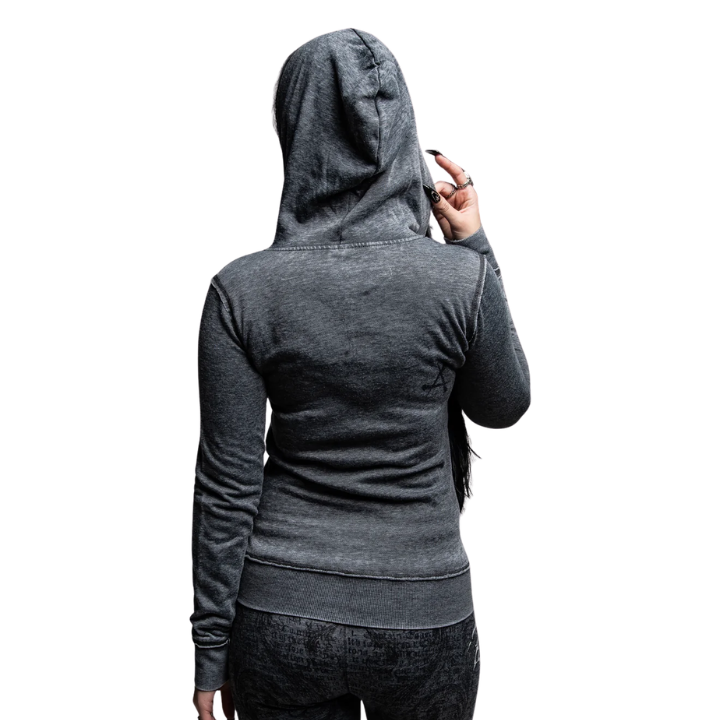 GIRLS HOODY COLLAPSE - BLK