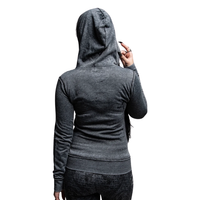 GIRLS HOODY COLLAPSE - BLK
