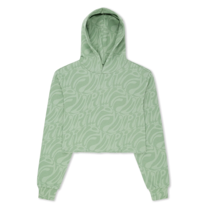 GIRLS HOODY CROP WILSHIRE - PINE