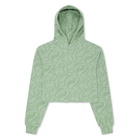 GIRLS HOODY CROP WILSHIRE - PINE