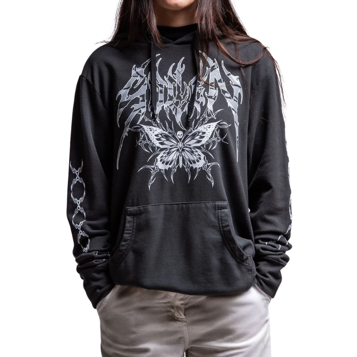 GIRLS HOODY HEXWING - BLK