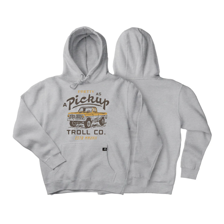 GIRLS HOODY PRETTY AS A PICKUP - GRY