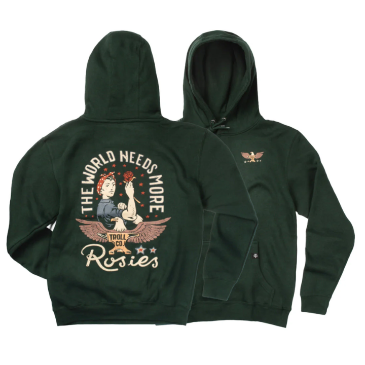 GIRLS HOODY ROSIE - GRN